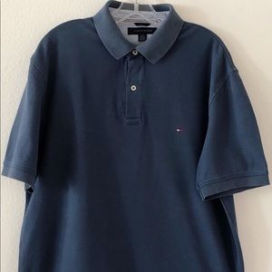 TOMMY HILFIGER Blue Golf Polo Size Large